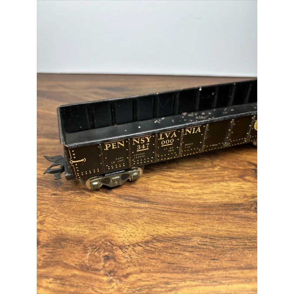 MARX Gondola Train Car Pennsylvania PRR 347000 3552 Vintage Short Sides‎
